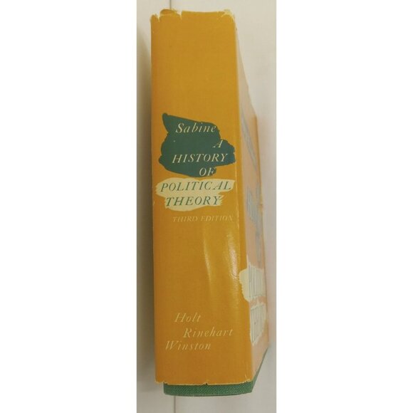 A History of Political Theory Sabine Hardcover Dust Jacket Academic Classic - Picture 3 of 10